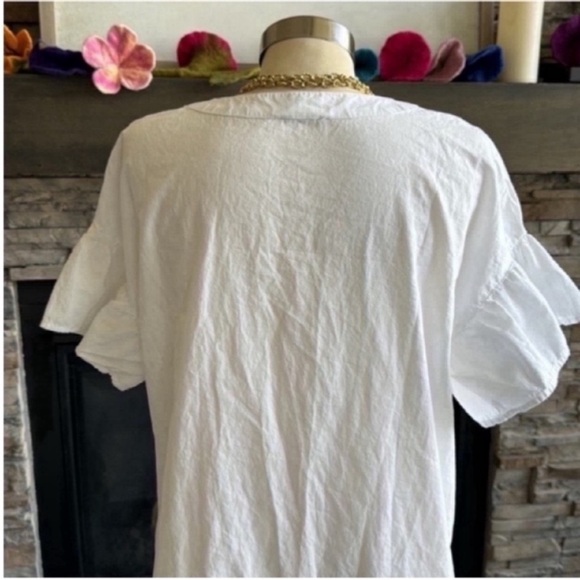 Lucky Brand White Tiered Resort Mini Dress - Picture 9 of 11